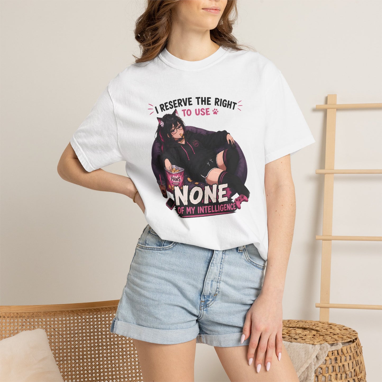 “I Reserve the Right to Use None of My Intelligence" Nova Lounge Tee
