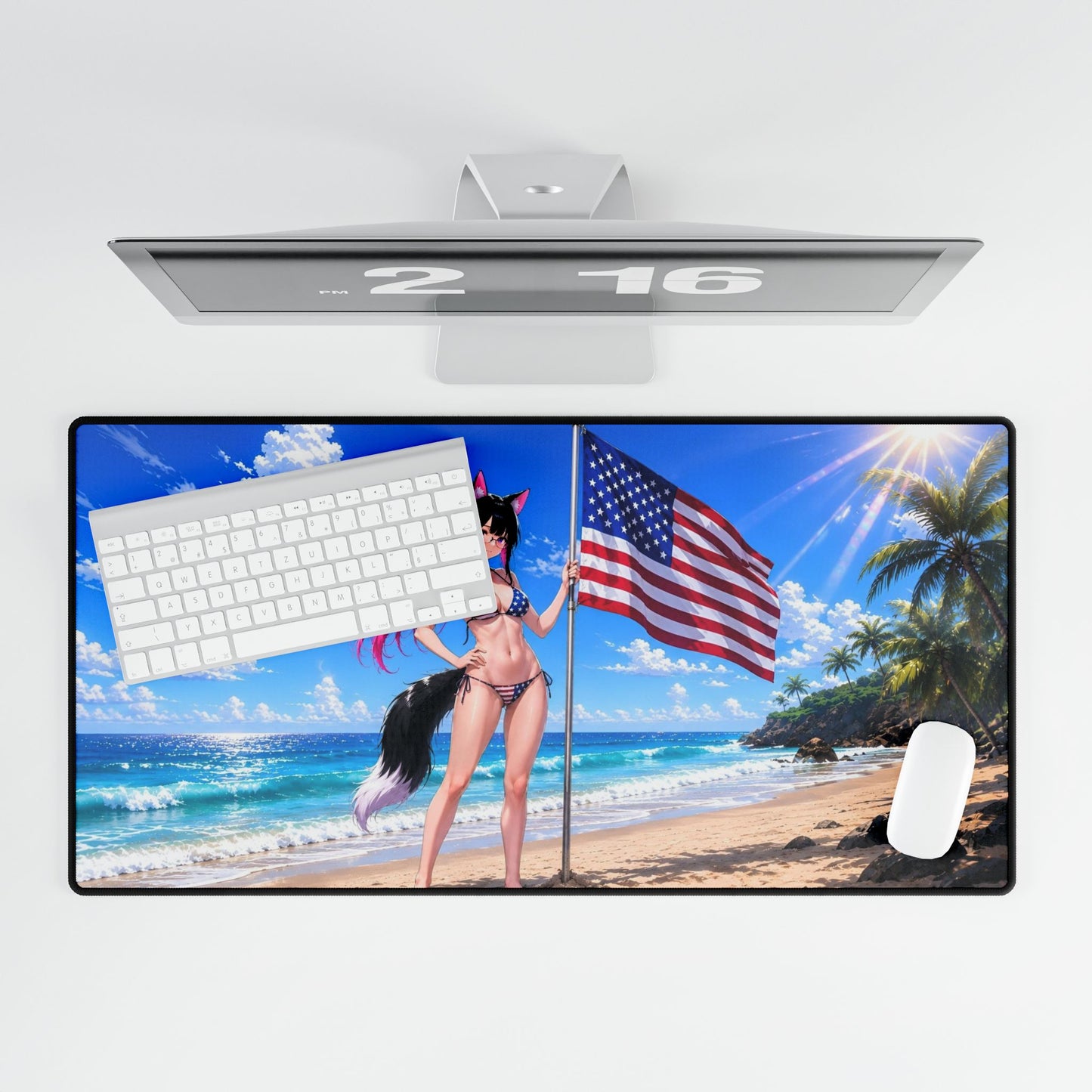 Nova American Flag Bikini Desk Mat