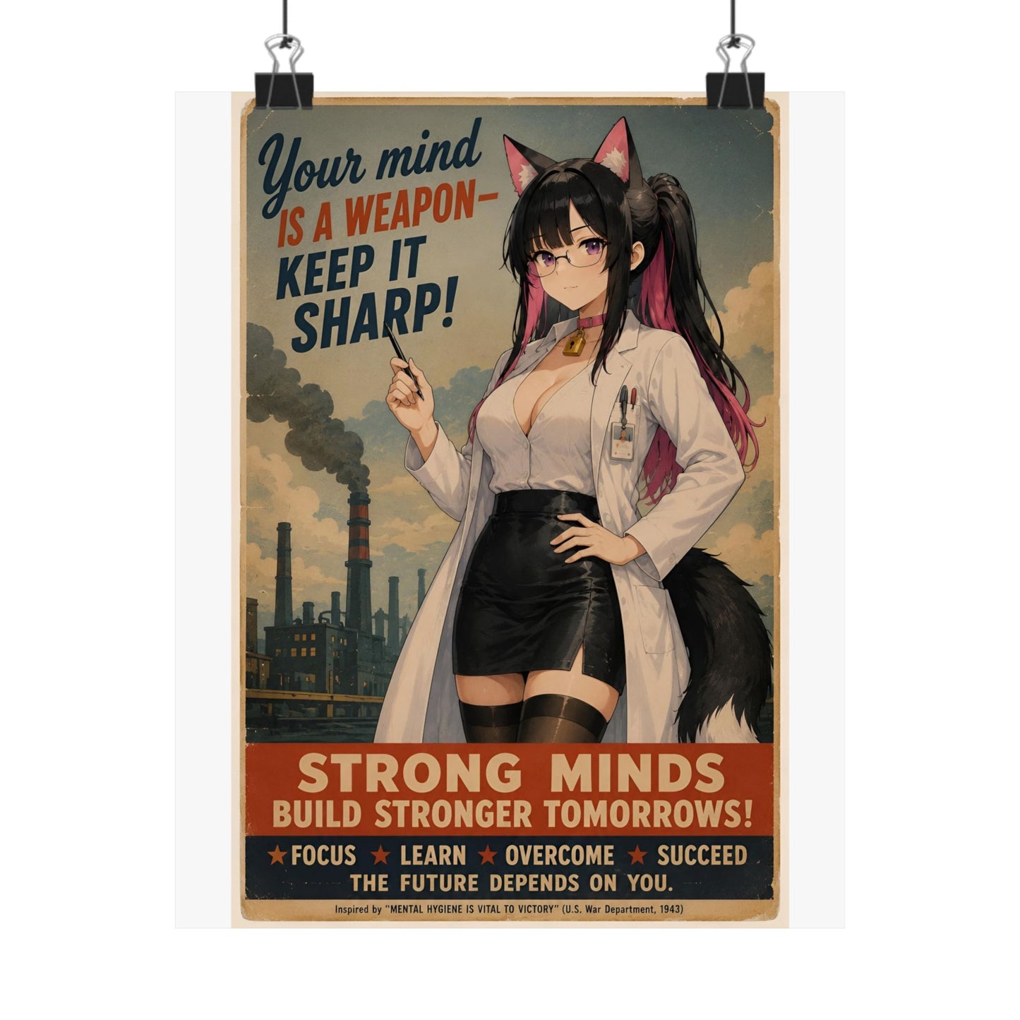 "Your Mind Is a Weapon, Keep It Sharp!" Poster
