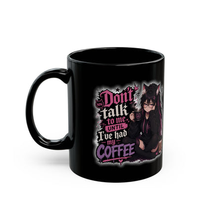 Don't talk to me mug - black