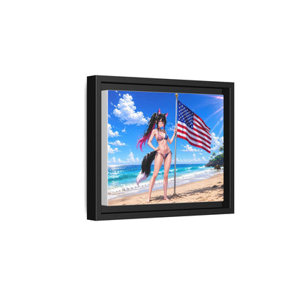 Nova American Flag Beach Canvas