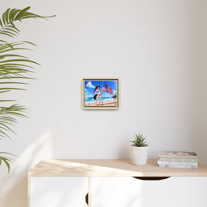 Nova American Flag Beach Canvas