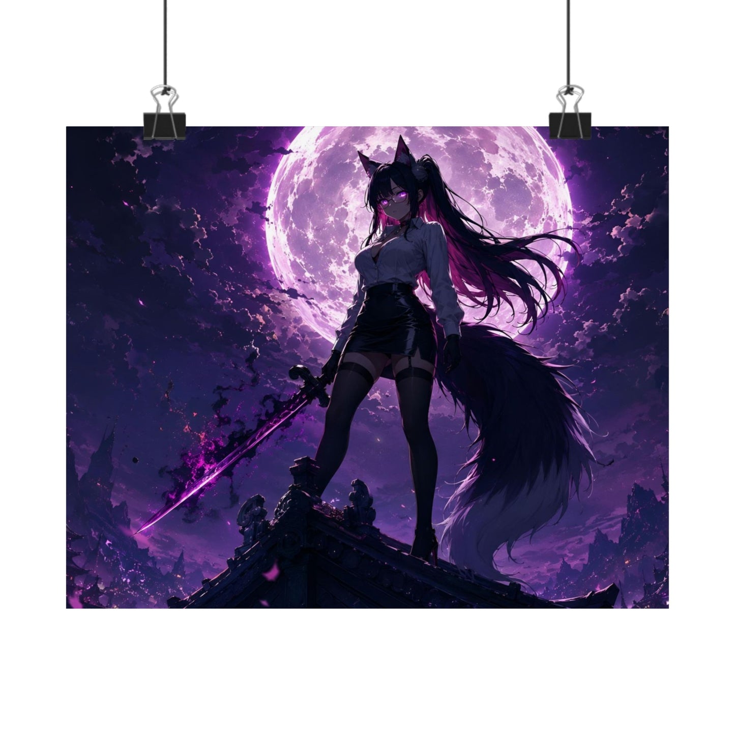 Voilet Moonlight Nova - Wall Art