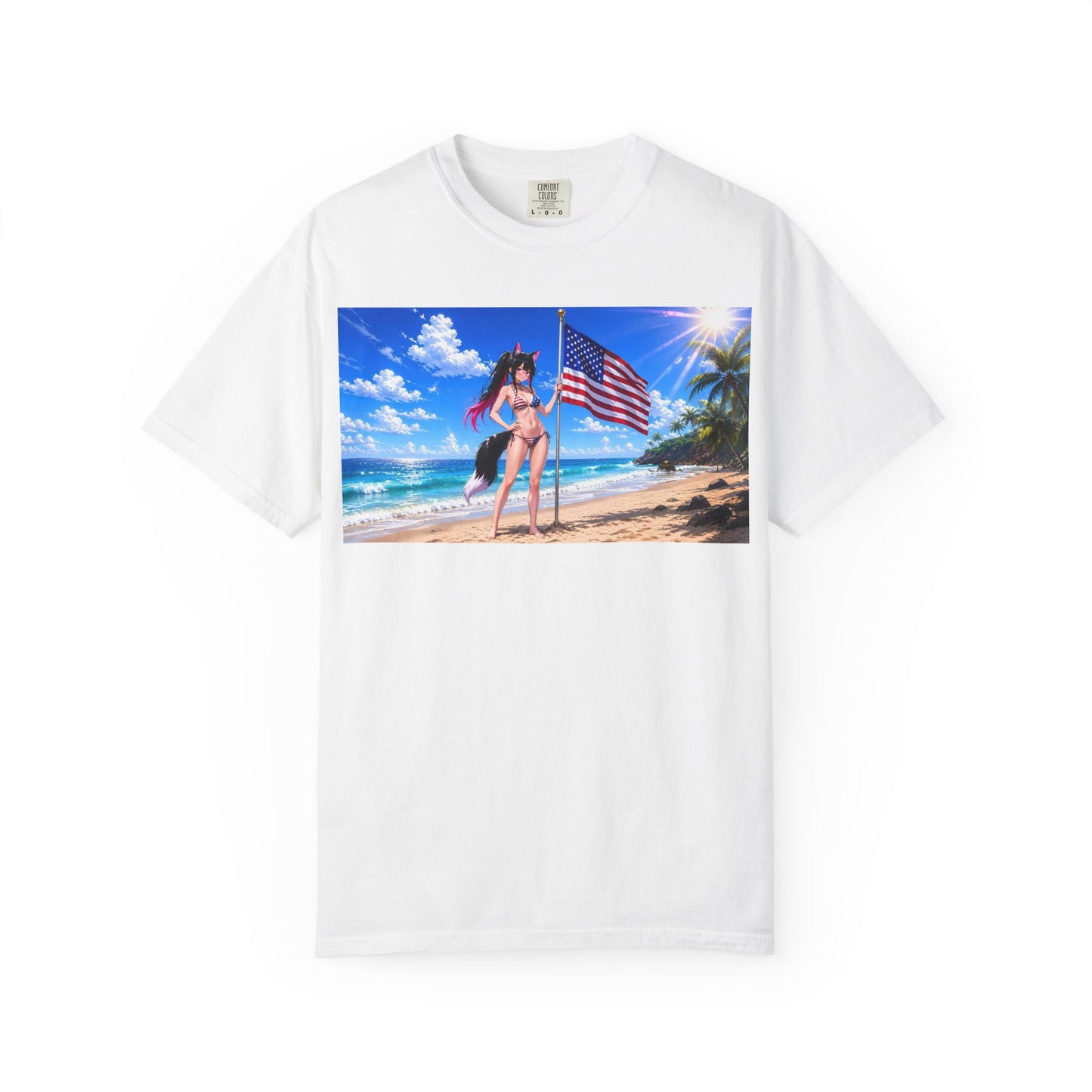 American Beach Bikini Girl T-Shirt