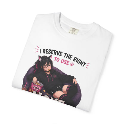 “I Reserve the Right to Use None of My Intelligence" Nova Lounge Tee