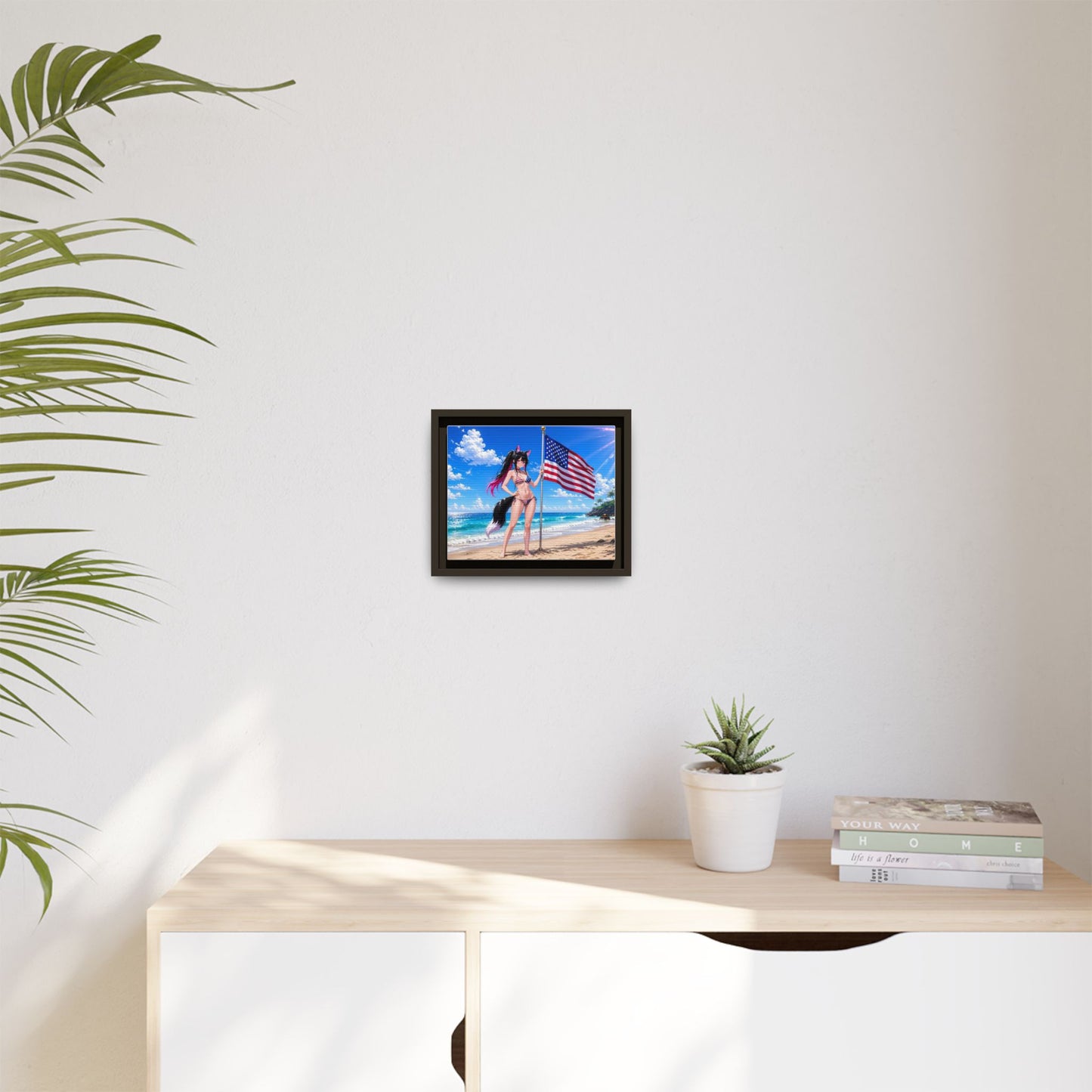 Nova American Flag Beach Canvas