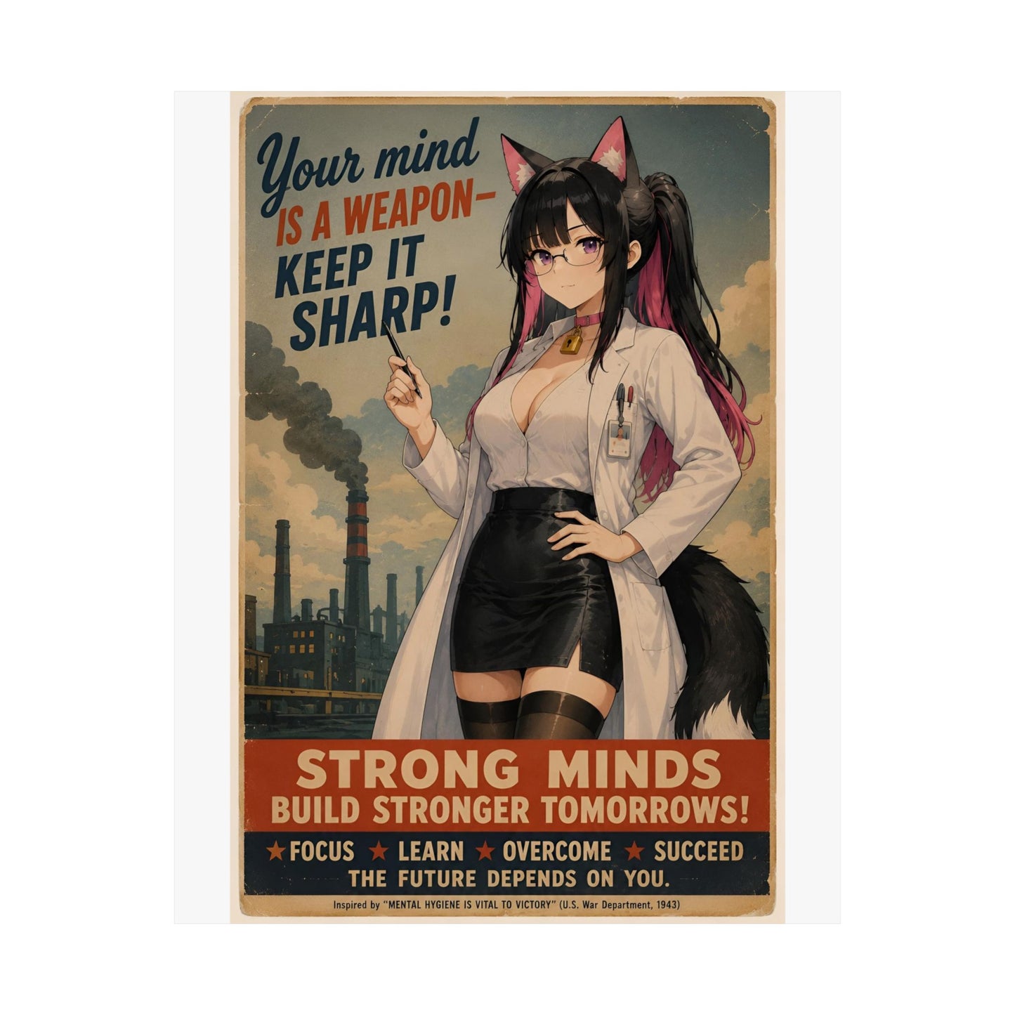 "Your Mind Is a Weapon, Keep It Sharp!" Poster