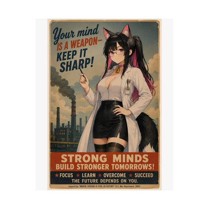 "Your Mind Is a Weapon, Keep It Sharp!" Poster