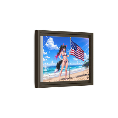 Nova American Flag Beach Canvas